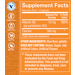 Supplement Facts label for Taurine 500mg capsules