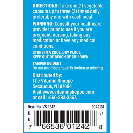 Directions for The Vitamin Shoppe Quercetin with Bromelain