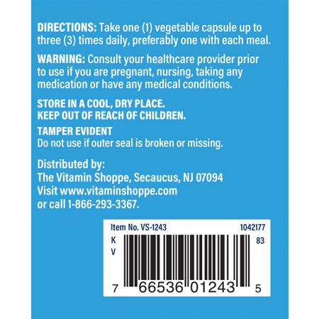 Directions for The Vitamin Shoppe Quercetin With Bromelain Capsules
