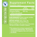 Supplement Facts label for Stinging Nettles Capsules 480 MG