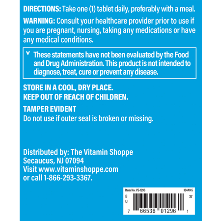 The Vitamin Shoppe Vitamin C 1000mg Directions
