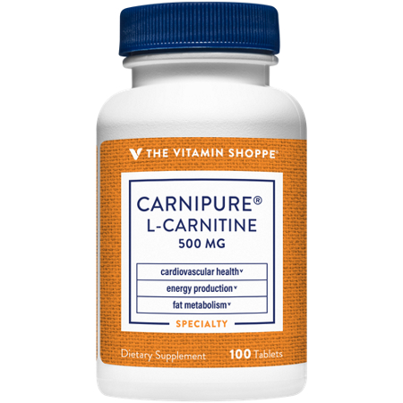 The Vitamin Shoppe Carnipure L-Carnitine tablets 500 MG bottle front