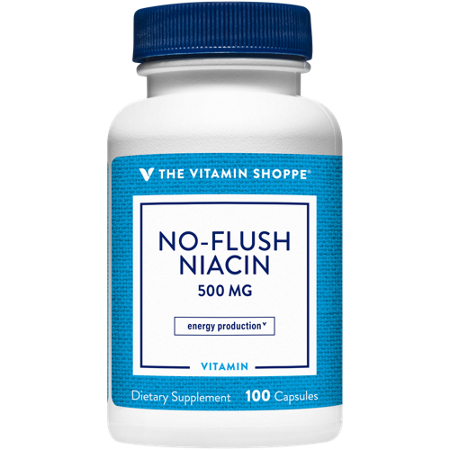 The Vitamin Shoppe No Flush Niacin 500 MG bottle front
