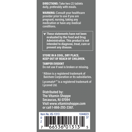 Directions for The Vitamin Shoppe Especially for Men Multivitamin Tablets