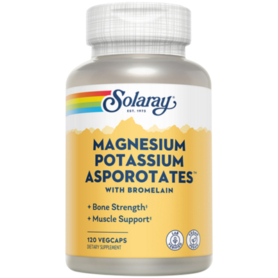 Magnesium & Potassium Asporotates with Bromelain (120 Capsules)