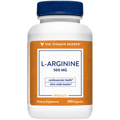 L-Arginine Amino Acid - Supports Production of Nitric Oxide - 500 MG (300 Capsules)
