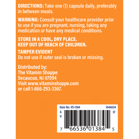 Directions for The Vitamin Shoppe L-Tyrosine 500 MG