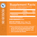 Supplement Facts label for L-Glutamine Powder