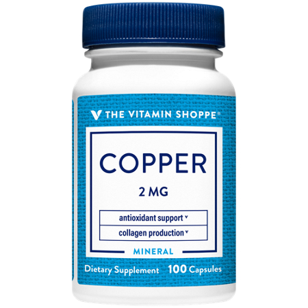 The Vitamin Shoppe Copper capsules 2 MG view