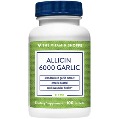 Allicin 6000 Standardized Garlic Extract - Enteric-Coated - 650 MG (100 Tablets)