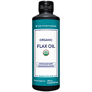 Certified Organic Flax Seed Oil Essential Fatty Acid With 7.6g Of Ala Per Serving (16 Fluid Ounces)