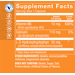 Supplement Facts label for 5-HTP with Vitamin B6 for Mood Support 50 MG