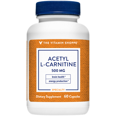Acetyl-L-Carnitine - Supports Energy Production & Brain Health - 500 MG (60 Capsules)