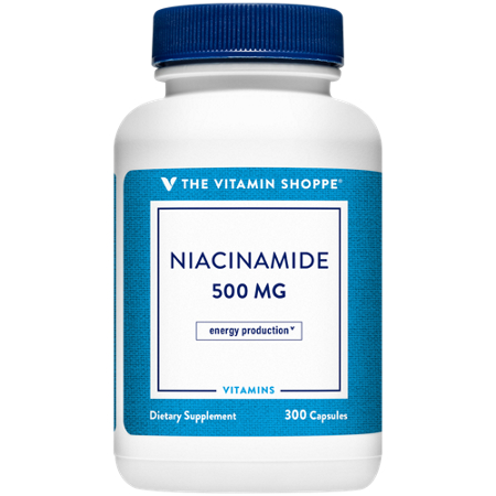 The Vitamin Shoppe Niacinamide capsules 500 MG front