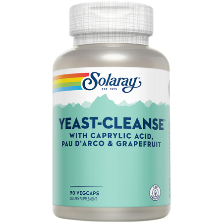 Solaray Yeast Cleanse with Caprylic Acid capsules front