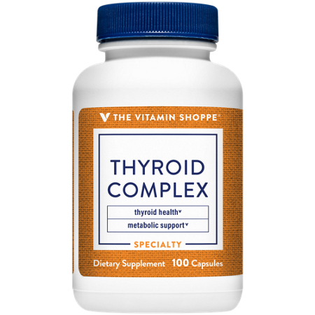 The Vitamin Shoppe Thyroid Complex 100 capsules bottle front
