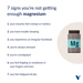 7 signs of low magnesium with illustration of Mg bottle