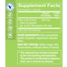 Supplement Facts label for Olive Leaf Extract Capsules 500 MG