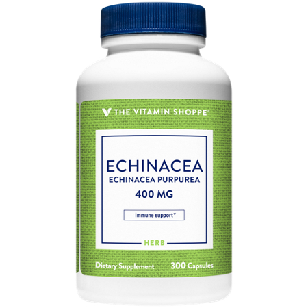 The Vitamin Shoppe Echinacea capsules 400 MG bottle front