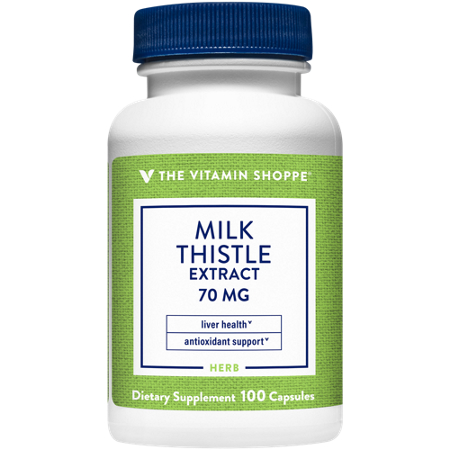 The Vitamin Shoppe Milk Thistle Extract bottle view