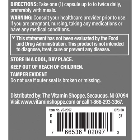 Directions for Saw Palmetto Berries 540 MG capsules
