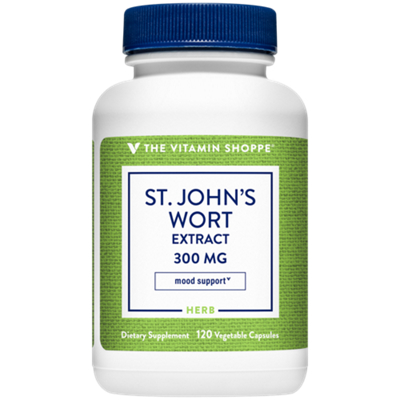 St. John's Wort Extract for Mood Support - 300 MG - 0.3% Hypericin (120 Vegetarian Capsules)