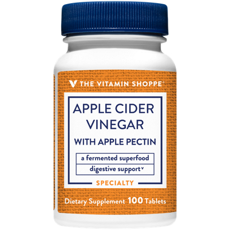 The Vitamin Shoppe Apple Cider Vinegar with Apple Pectin tablets view