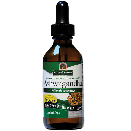 Natures Answer Ashwagandha liquid bottle front