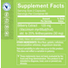 Bilberry Extract Supplement Facts Label, 120 MG