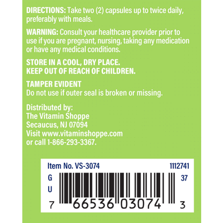 Directions for Bilberry Extract with 25% Anthocyanins