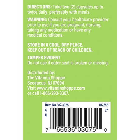 The Vitamin Shoppe Bilberry Extract Directions