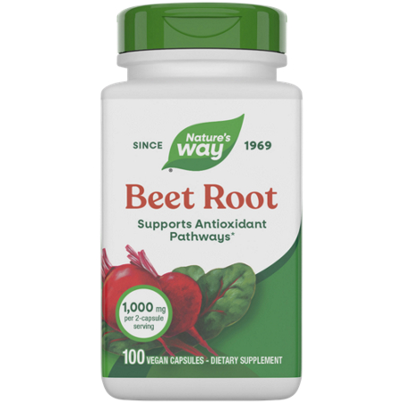 Natures Way Beet Root capsules 500 MG bottle front