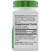 Supplement Facts label for Natures Way Burdock Root Vegan Capsules 950 MG