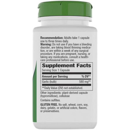 Natures Way Garlic Bulb capsules 580 MG view 3