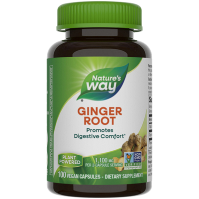 Ginger Root - Soothes Digestion - 550 MG (100 Capsules)