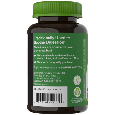 Marshmallow Root Soothes Digestion 960 MG Vegan Capsules view 4