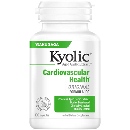 Kyolic Aged Garlic Extract Cardiovascular Formula 100 capsules front