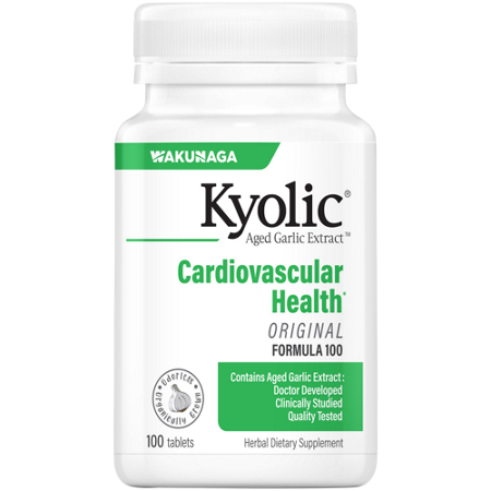 Kyolic Aged Garlic Extract Cardiovascular Health tablets front