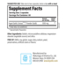 Supplement Facts label for Kyolic Aged Garlic Extract