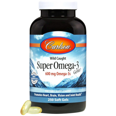 Wild Caught Super Omega-3 - 600 MG (250 Softgels)