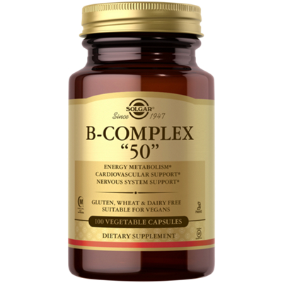B-Complex 50 - 50 MG (100 Vegetarian Capsules)