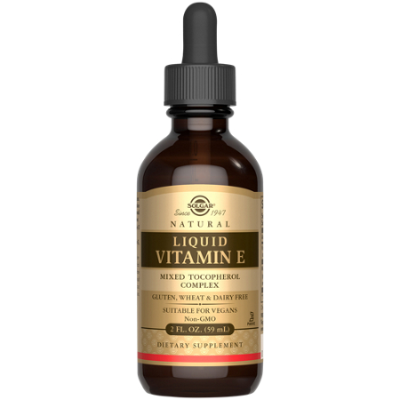 Solgar Natural Liquid Vitamin E bottle front