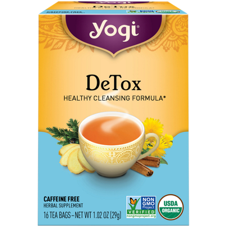 Yogi Tea DeTox Healthy Cleansing Formula box front