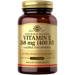 Solgar Natural Vitamin E 400 IU softgels bottle front