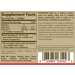 Supplement Facts label for Solgar Natural Vitamin E 400 IU