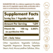 Supplement Facts label for Solgar Vitamin B6 vegetarian capsules 100 MG