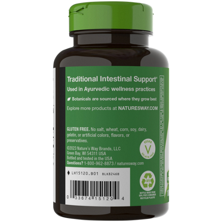 Neem Leaves Traditional Ayurvedic Intestinal Remedy capsules back view 4