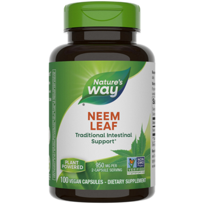 Neem Leaves - Traditional Ayurvedic Intestinal Remedy - 950 MG Per Serving (100 Capsules)