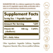 Solgar Vitamin B2 100MG Vegetarian Capsules Label