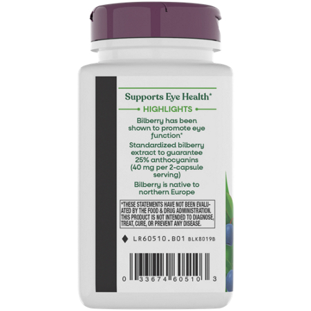 Natures Way Bilberry for Healthy Eye Function 80 MG capsules view 4